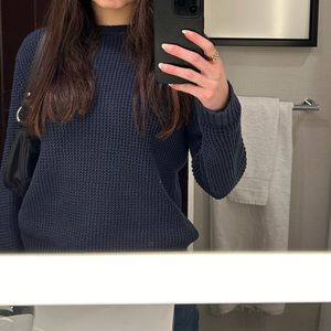 navy old navy knit sweater